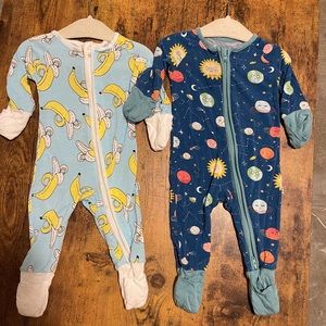 Little Sleepies Zippy Pajamas - 2 pair bundle